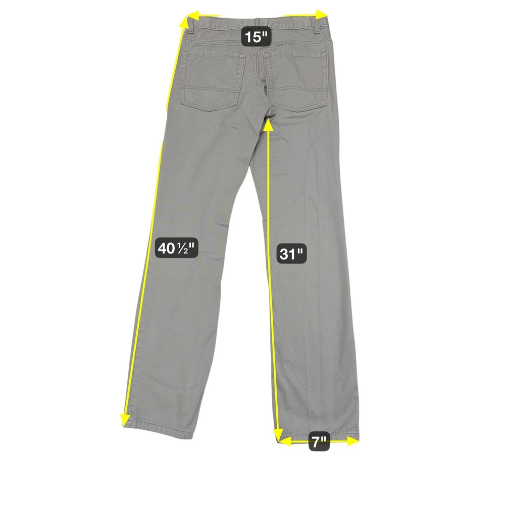 Old Navy Boys Skinny Jeans Size 18 Regular Gray Denim Pants - Picture 9 of 9